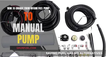 Switching Fuel Pumps: Intank to Manual, Easy Steps