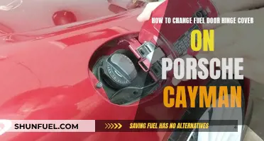 Replacing the Fuel Door Hinge Cover on a Porsche Cayman