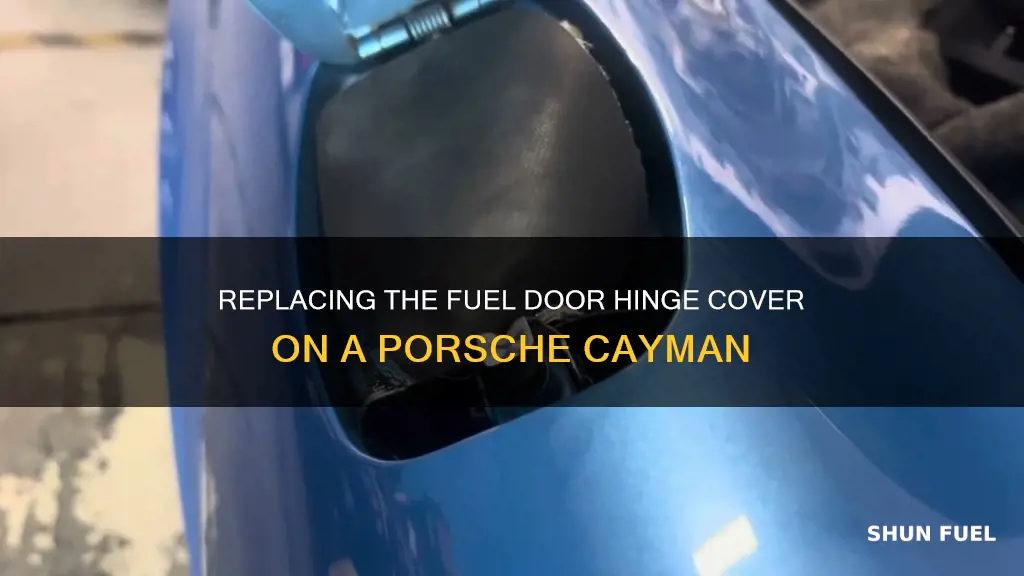 how to change fuel door hinge cover on porsche cayman