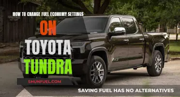 Maximizing Fuel Economy: Adjusting Settings on Your Toyota Tundra