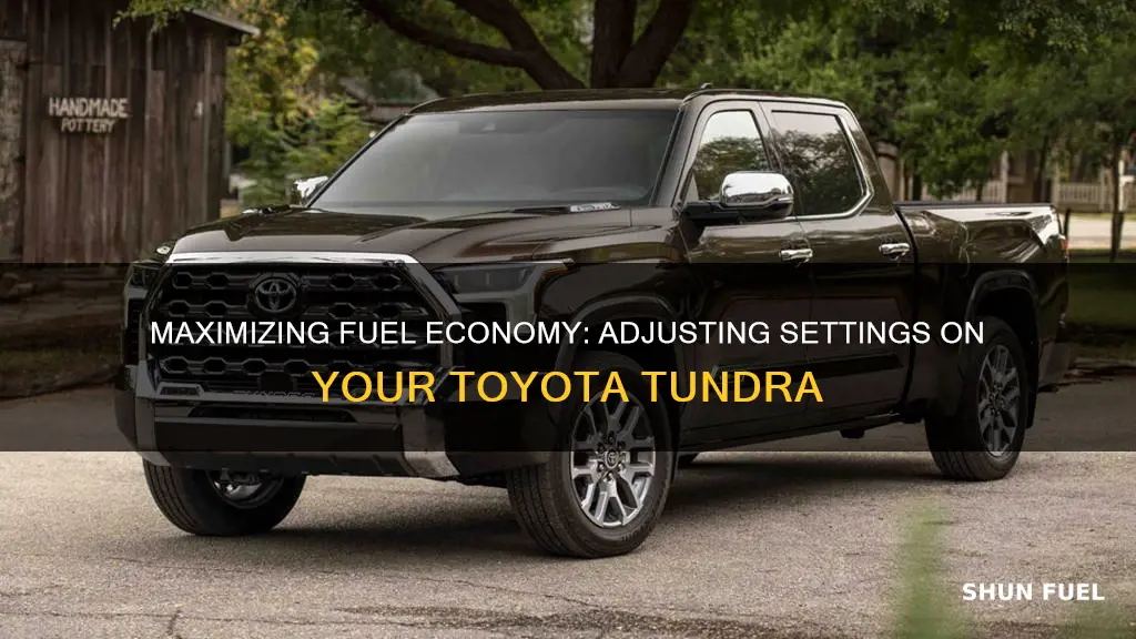 how to change fuel economy settings on toyota tundra