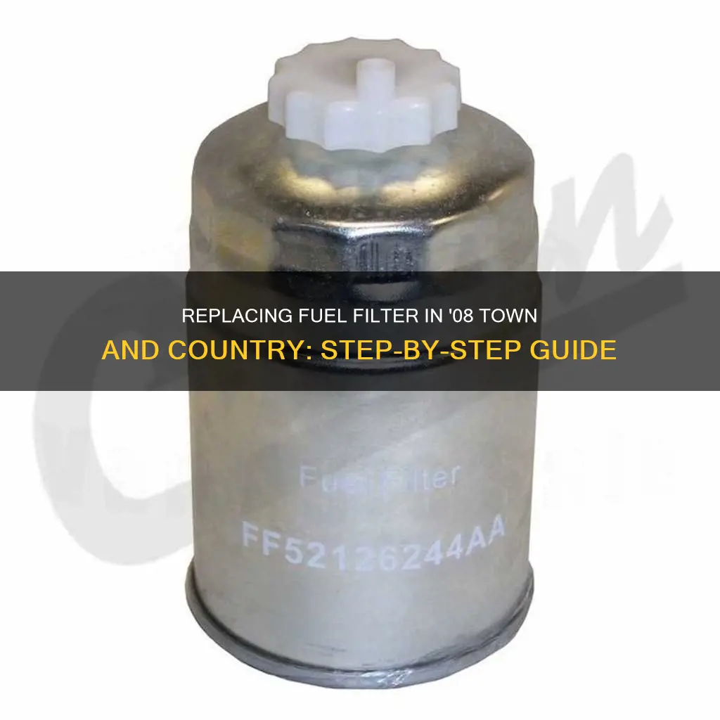 how to change fuel filter 08 town and country