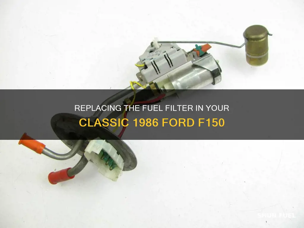 how to change fuel filter 1986 ford f150