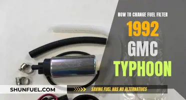 Changing the Fuel Filter in Your 1992 GMC Typhoon