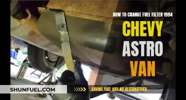 Changing Fuel Filter: 1994 Astro Van Guide