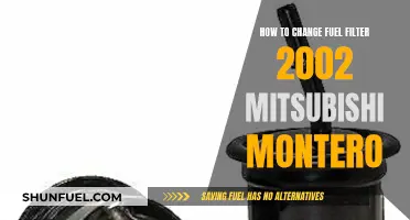 Changing Fuel Filter in a 2002 Mitsubishi Montero