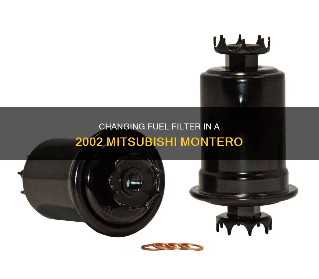 how to change fuel filter 2002 mitsubishi montero