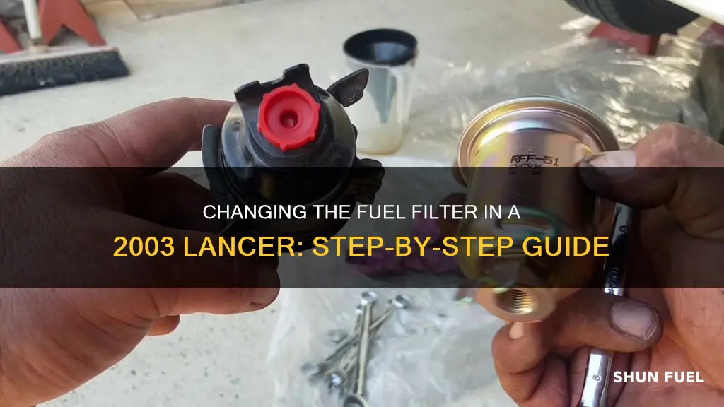 how to change fuel filter 2003 lancer