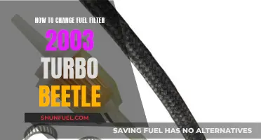 Changing the Fuel Filter in Your Turbo Beetle