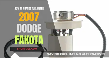 Replacing Fuel Filter in 2007 Dodge Fakota: Step-by-Step Guide