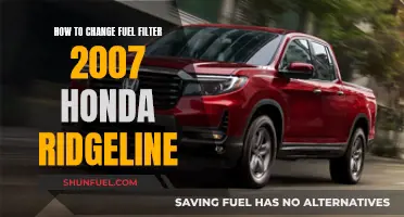 Maintaining Your 2007 Honda Ridgeline: Replacing the Fuel Filter