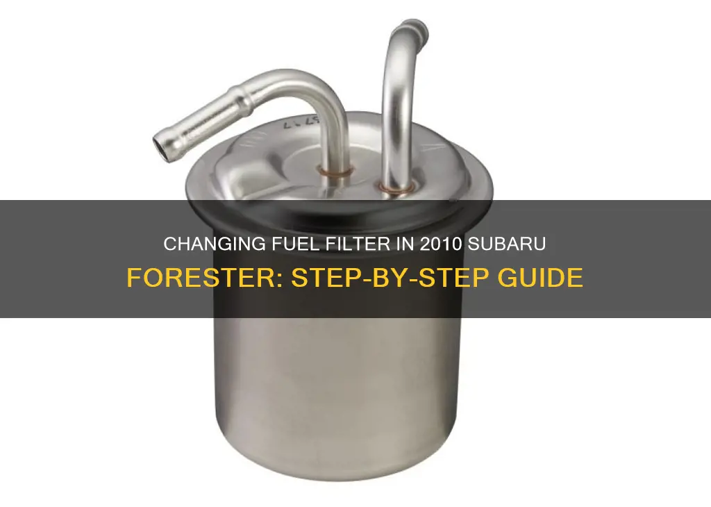 how to change fuel filter 2010 subaru forester