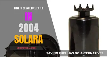 Changing Fuel Filter in 2004 Solara: Step-by-Step Guide