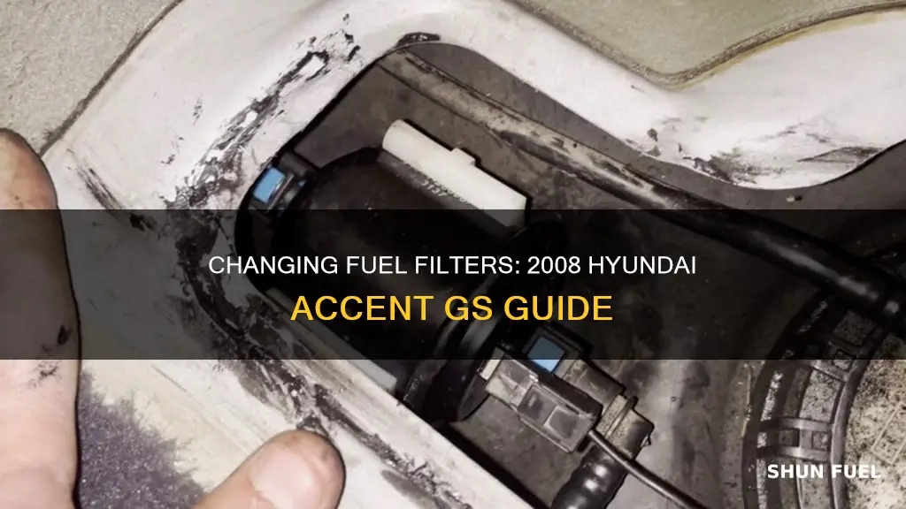 how to change fuel filter in 2008 hyundai accent gs