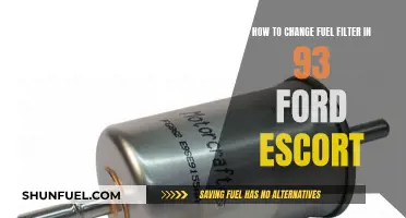 Replacing Fuel Filter: 93 Ford Escort Guide