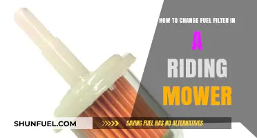 Riding Mower Maintenance: Changing the Fuel Filter