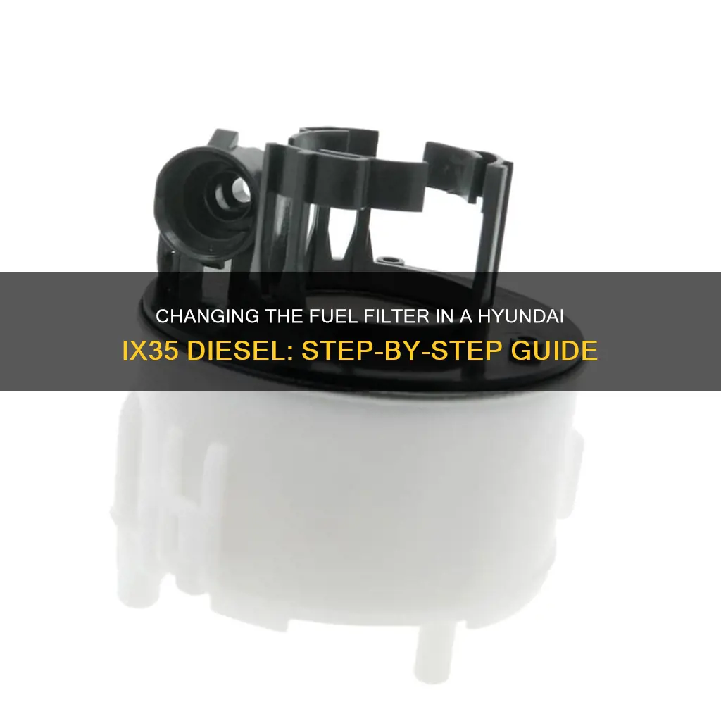 how to change fuel filter ix35 diesel