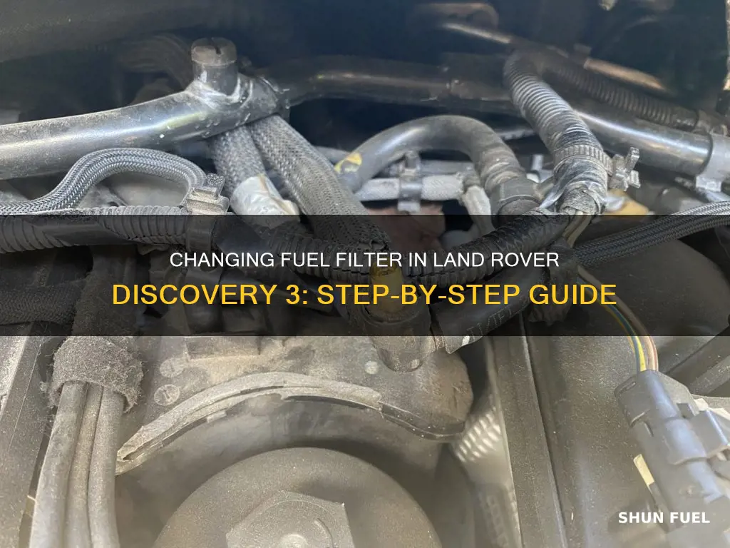 how to change fuel filter land rover discovery 3