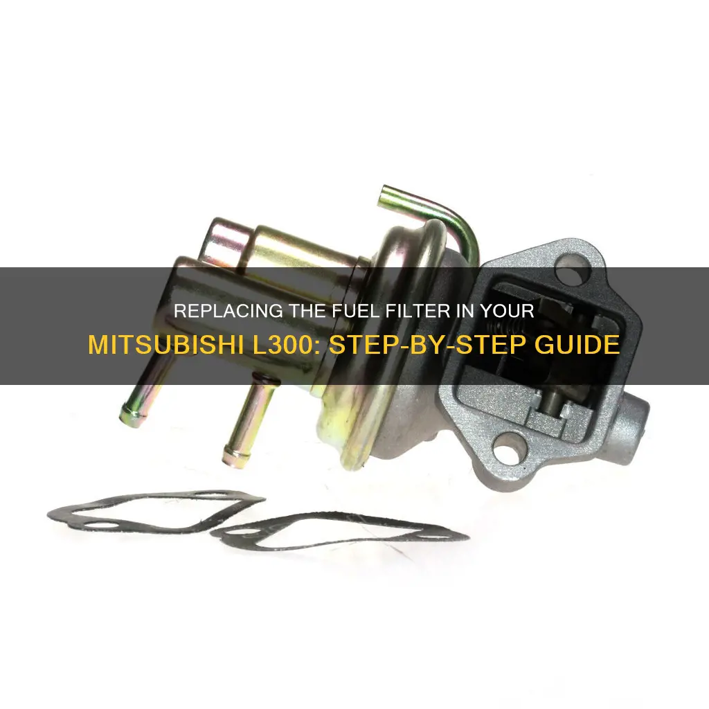 how to change fuel filter mitsubishi l300