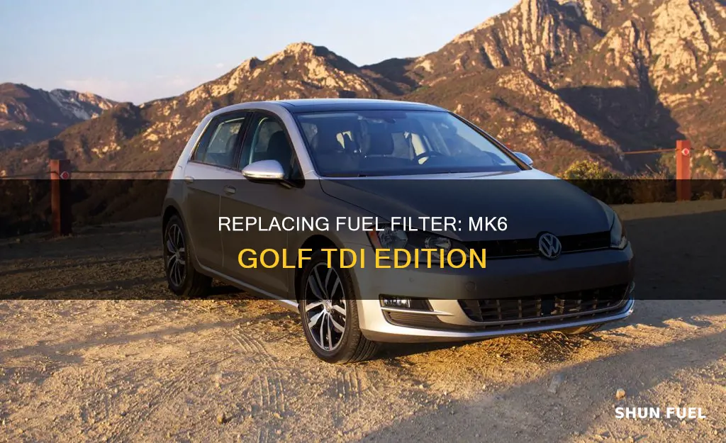 how to change fuel filter mk6 golf tdi