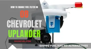 Changing Fuel Filter on '08 Chevrolet Uplander: Step-by-Step Guide