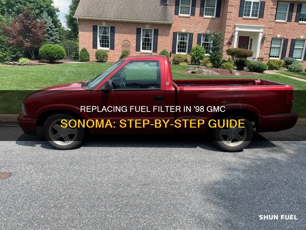 how to change fuel filter on 1998 gmc sonoma