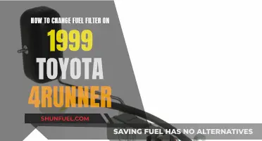 Changing Fuel Filter on 1999 Toyota 4Runner: Step-by-Step Guide