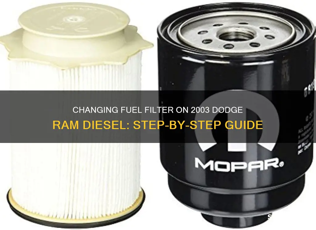 how to change fuel filter on 2003 dodge ram diesel