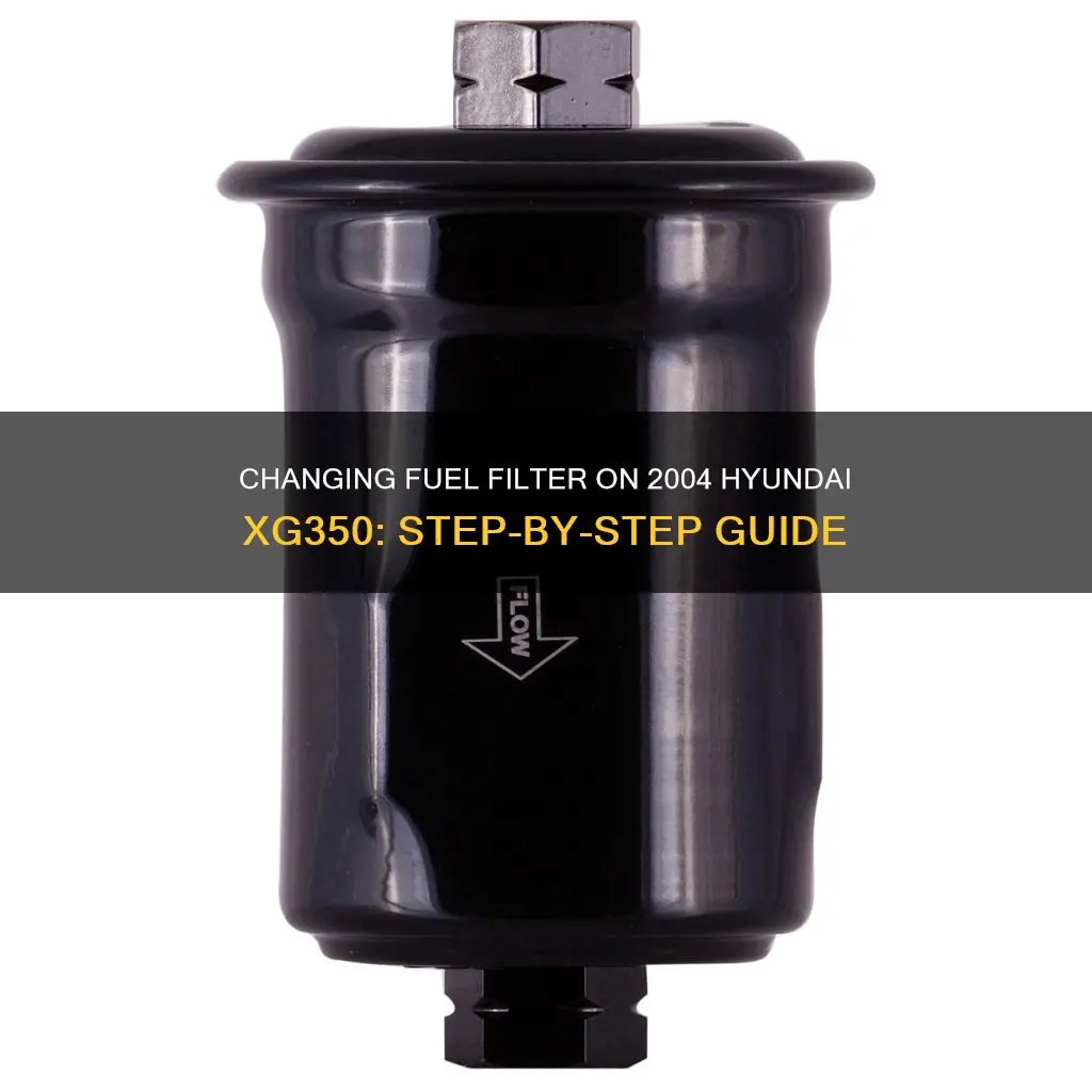 how to change fuel filter on 2004 hyundai xg350