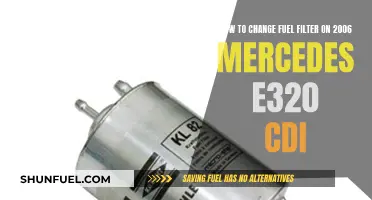 Changing Fuel Filter on a 2006 Mercedes E320 CDI: Step-by-Step Guide