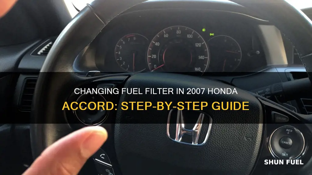 how to change fuel filter on 2007 honda accord