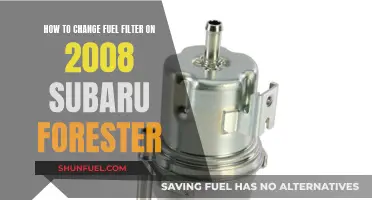 Changing Fuel Filter: 2008 Subaru Forester Guide