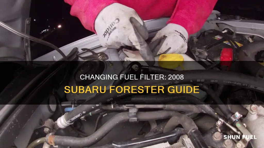 how to change fuel filter on 2008 subaru forester