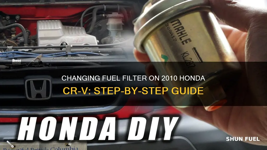 how to change fuel filter on 2010 honda cr v