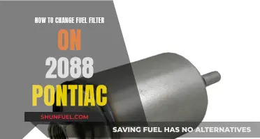 Replacing Fuel Filter: 2088 Pontiac Guide