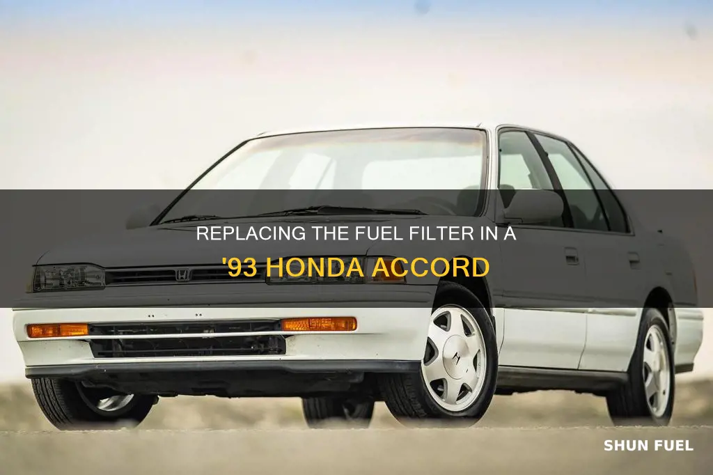 how to change fuel filter on 93 honda accord