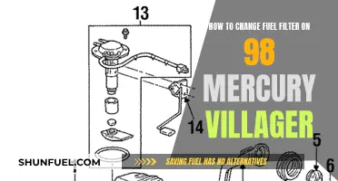 Replacing Fuel Filter: 98 Mercury Villager Guide