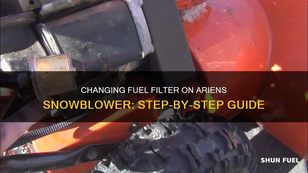 how to change fuel filter on ariens snowblower