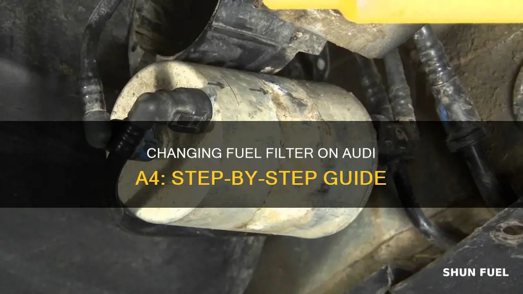 how to change fuel filter on audi a4 2009