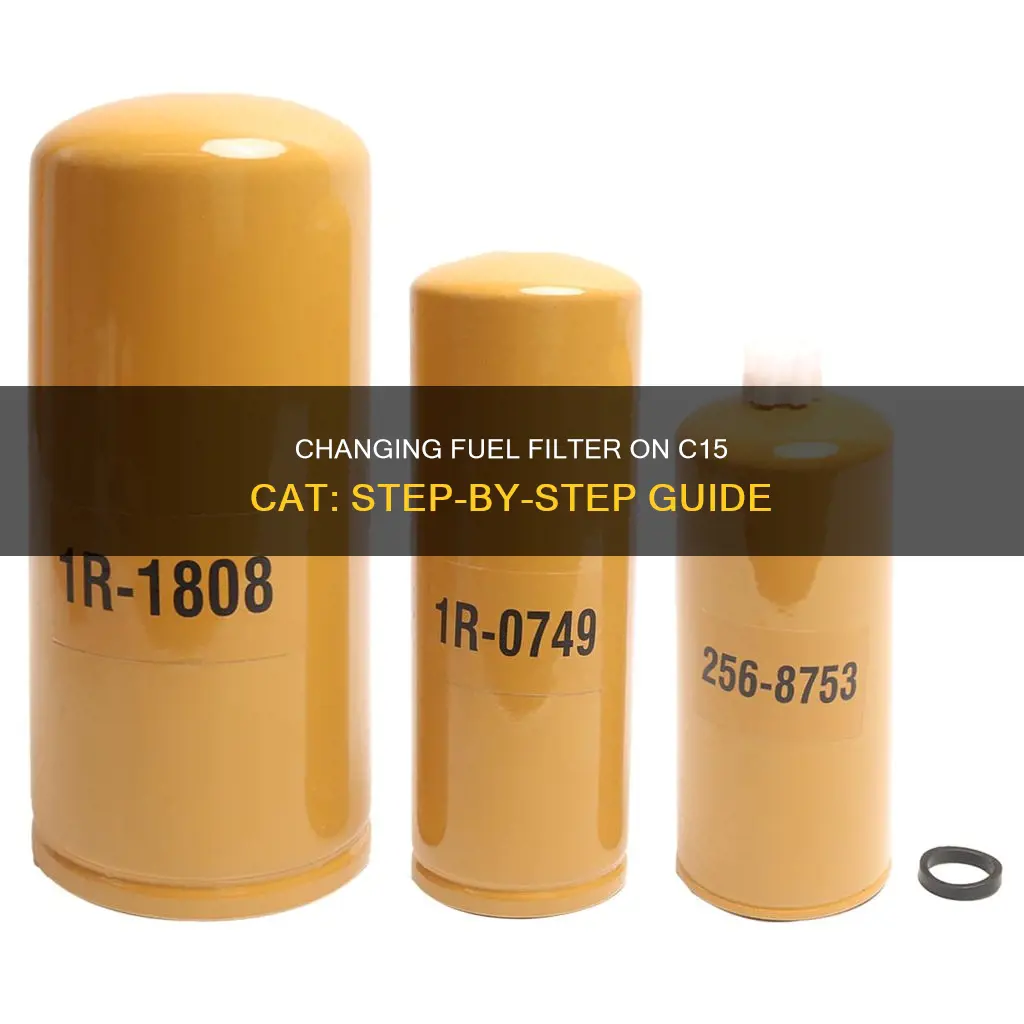 how to change fuel filter on c15 cat