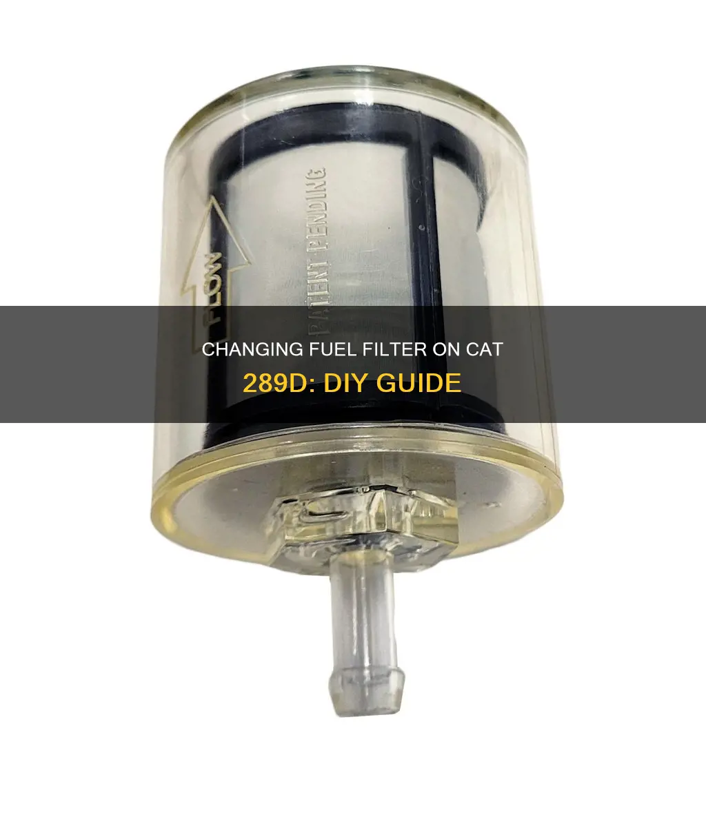 how to change fuel filter on cat 289d