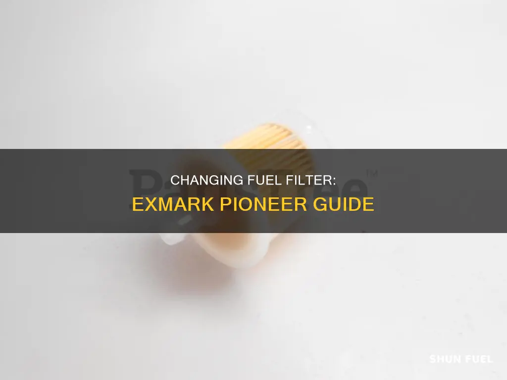 how to change fuel filter on exmark pioneer