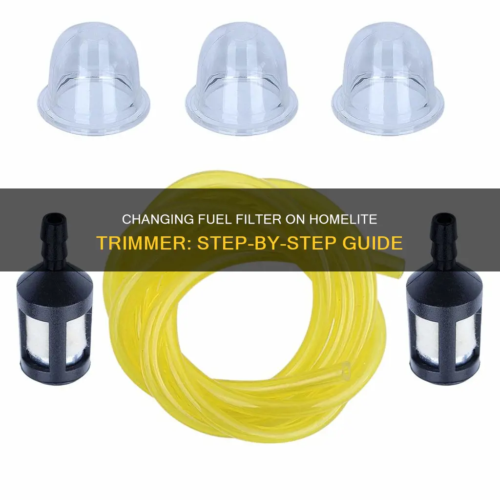 how to change fuel filter on homelite trimmer