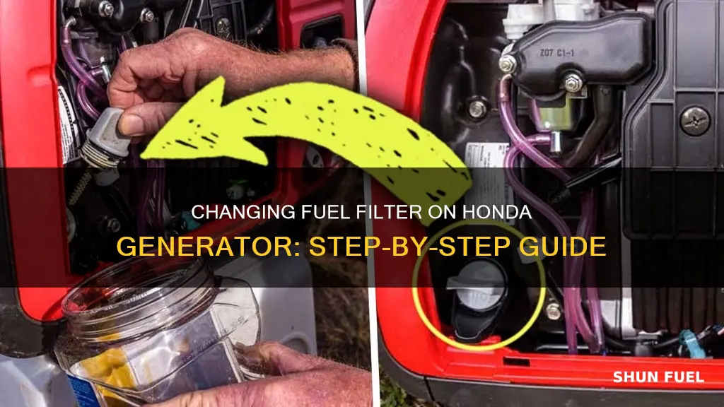 how to change fuel filter on honda generator