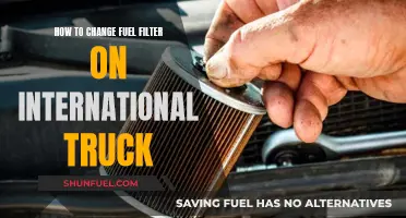 Changing Fuel Filters: International Truck Maintenance Guide