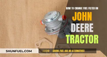 Tractor Maintenance: Replacing Fuel Filter in John Deere Models