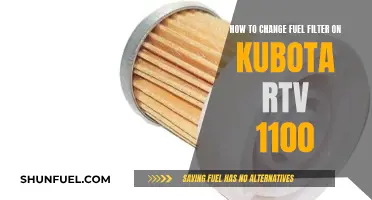 Changing Fuel Filters: Kubota RTV 1100 Maintenance Guide