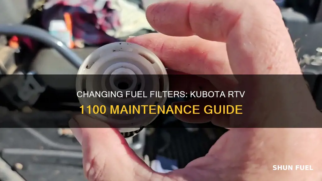 how to change fuel filter on kubota rtv 1100