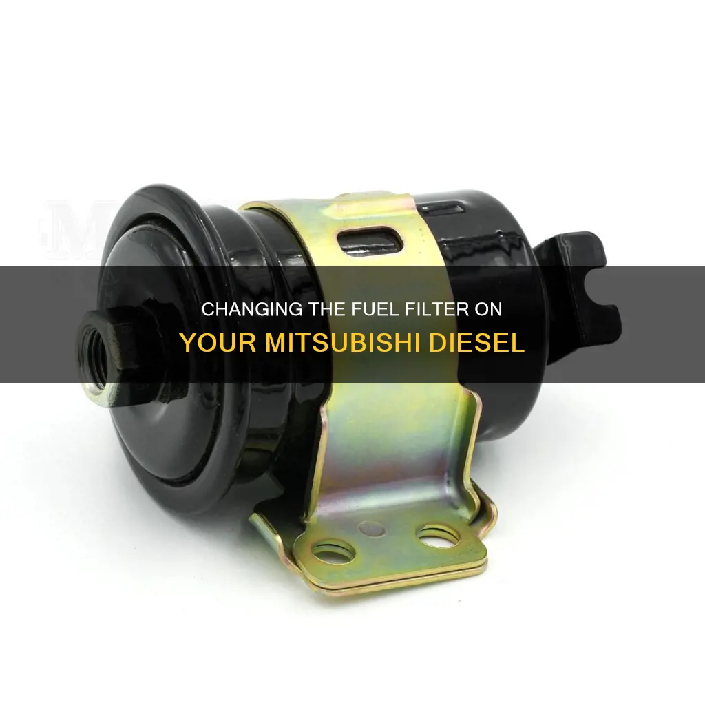 how to change fuel filter on mitsubishi diesel