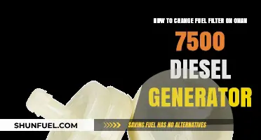 Changing Fuel Filter: Onan 7500 Diesel Generator Guide
